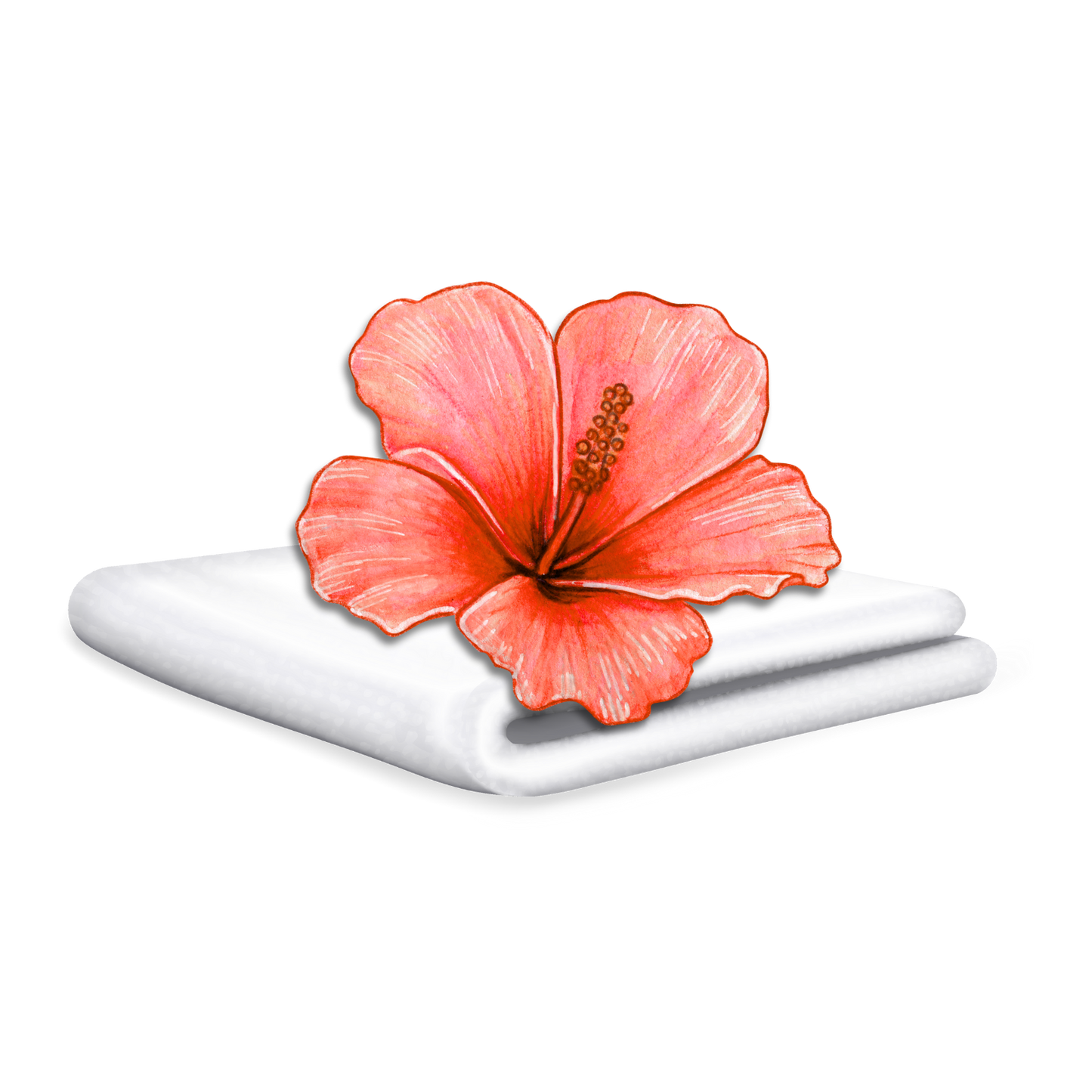 Flower & Handkerchief Sticker