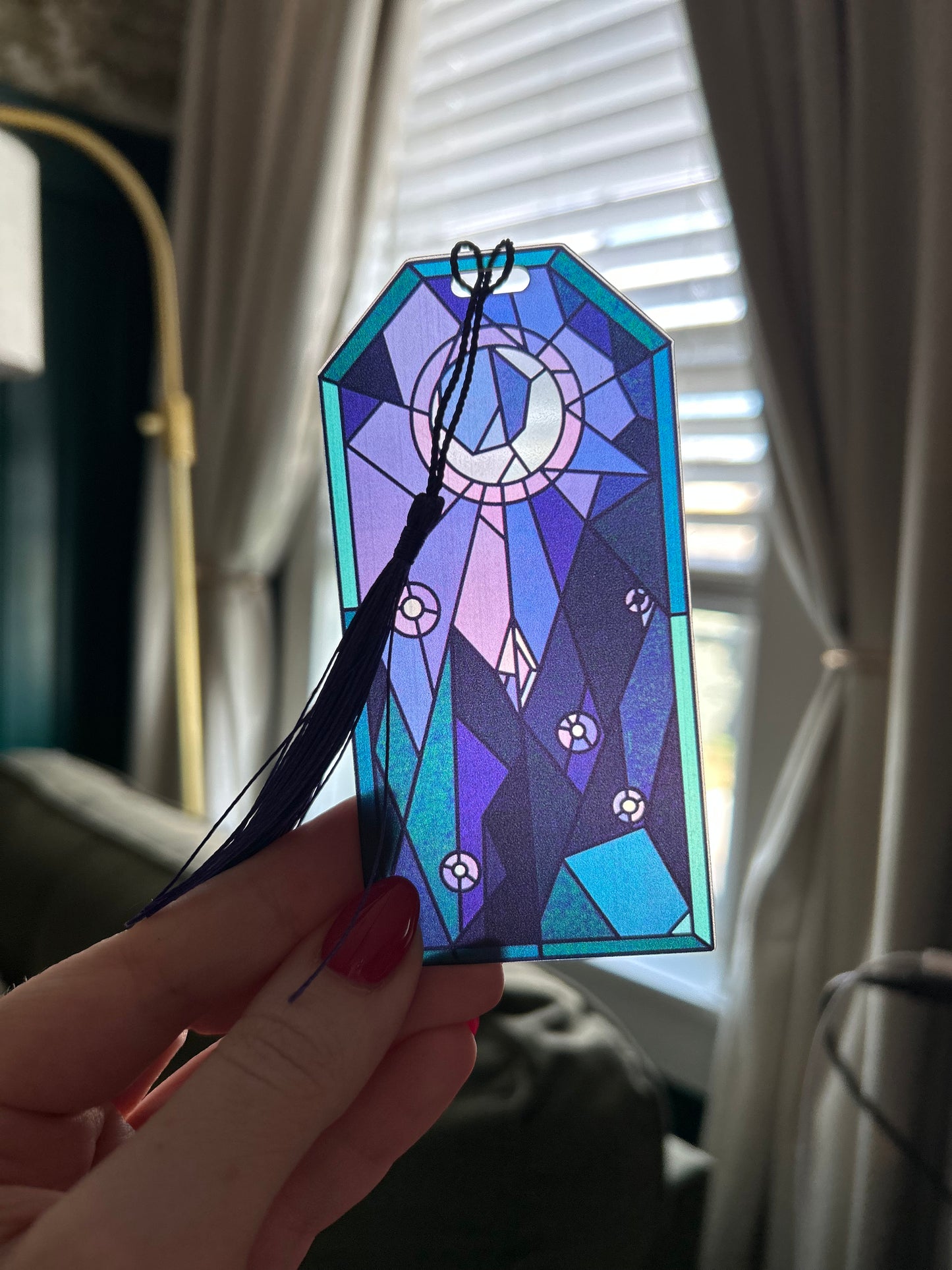 Xanira Stained Glass Bookmark with Tassel