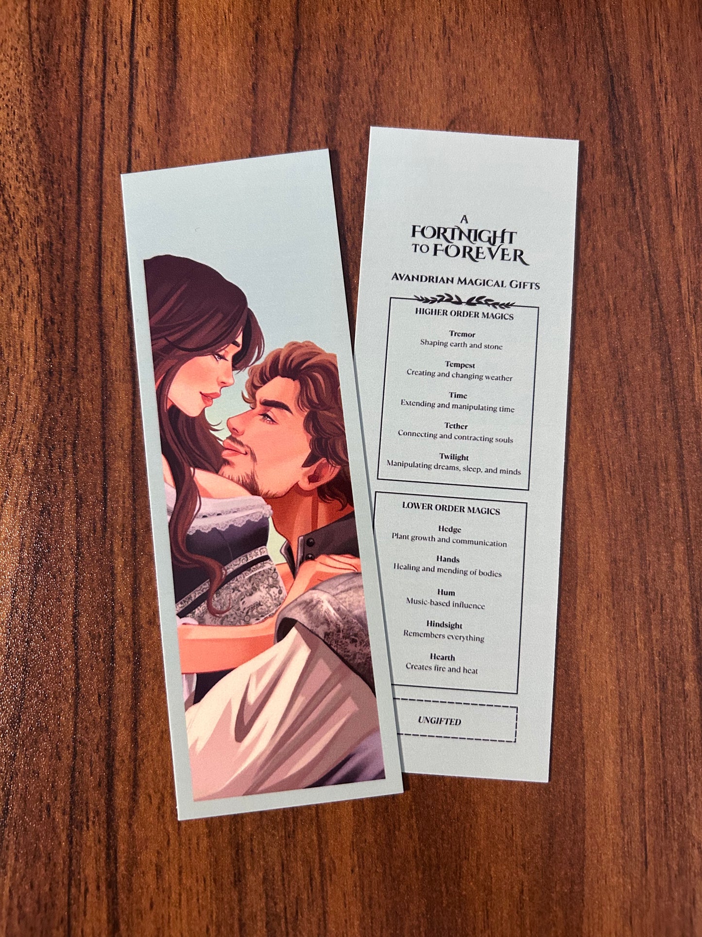 A Fortnight to Forever Two-Sided Bookmark