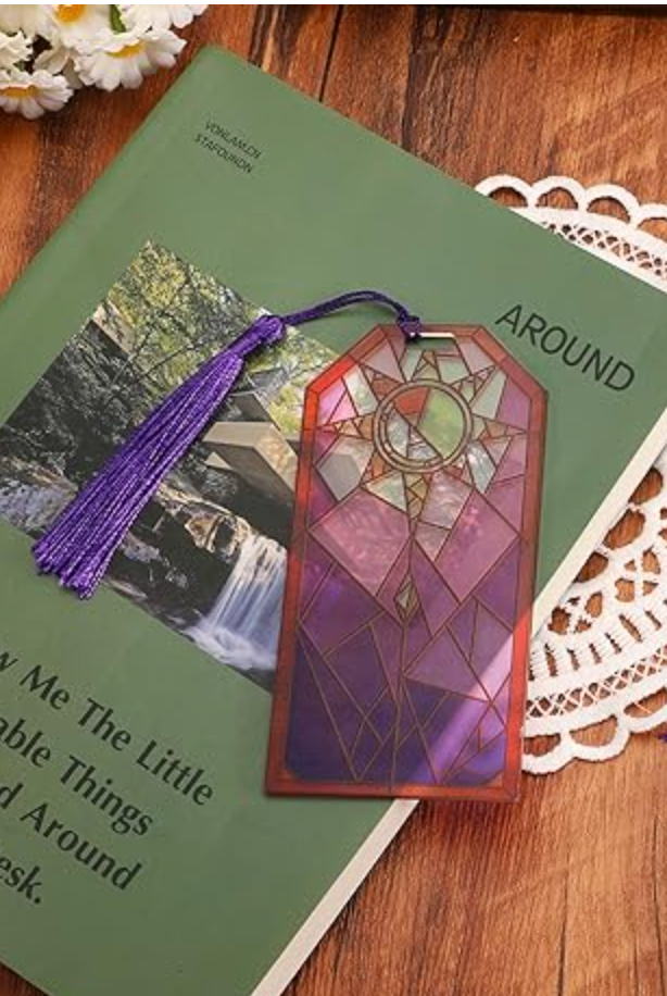 Thymera Stained Glass Bookmark with Tassel